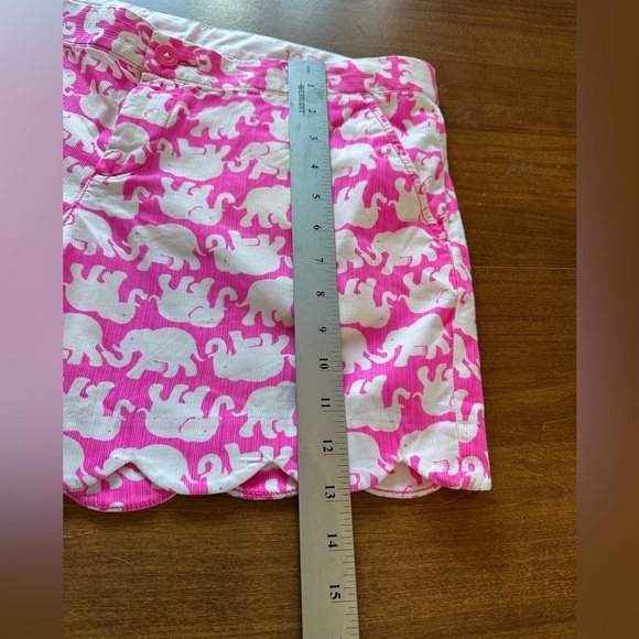 Lilly Pulitzer Pink Elephant Print Shorts - Picture 3 of 7